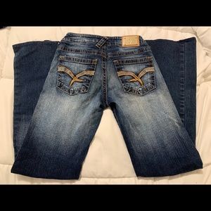 Baby Phat dark/light wash jeans size 3. M